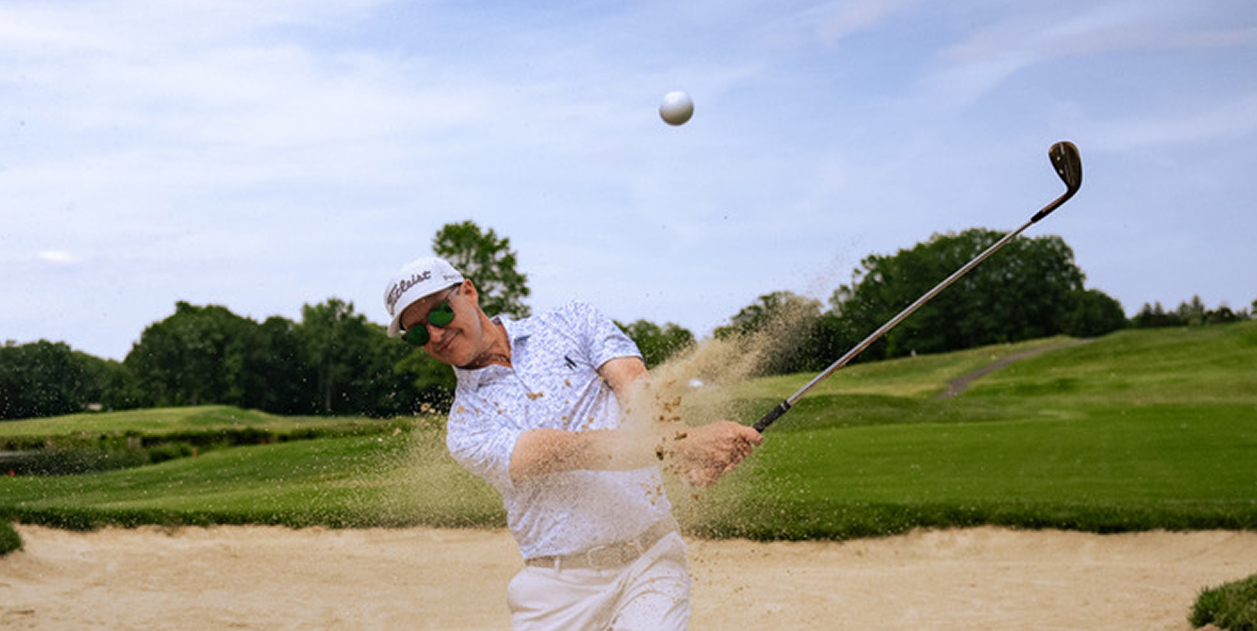 Parker McLachlin demonstrating the plugged bunker recipe