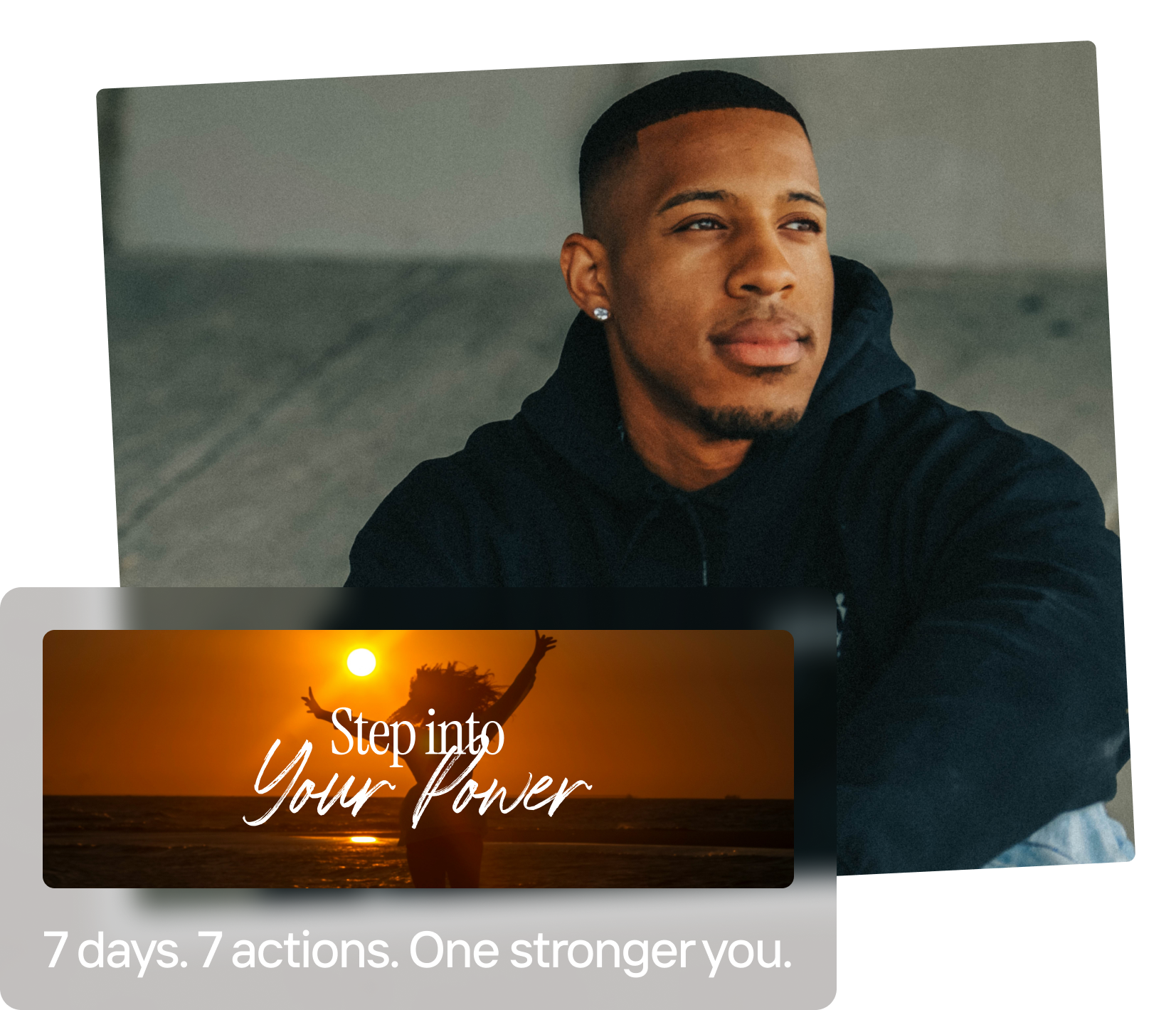 Kyle Fuller smiling in a relaxed seated pose.