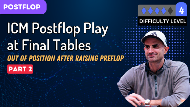 ICM Postflop Play at Final Tables out of position after raising preflop