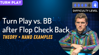 Turn Play vs. BB after Flop Check Back Theory + Hand Examples