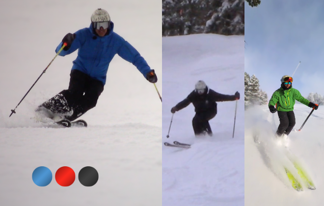 Virages courts et ski tout-terrain