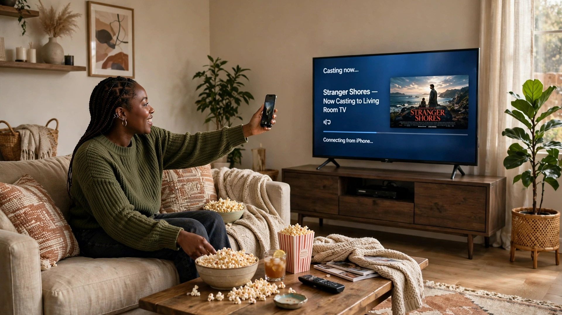 Cast the film to your TV from your Phone!