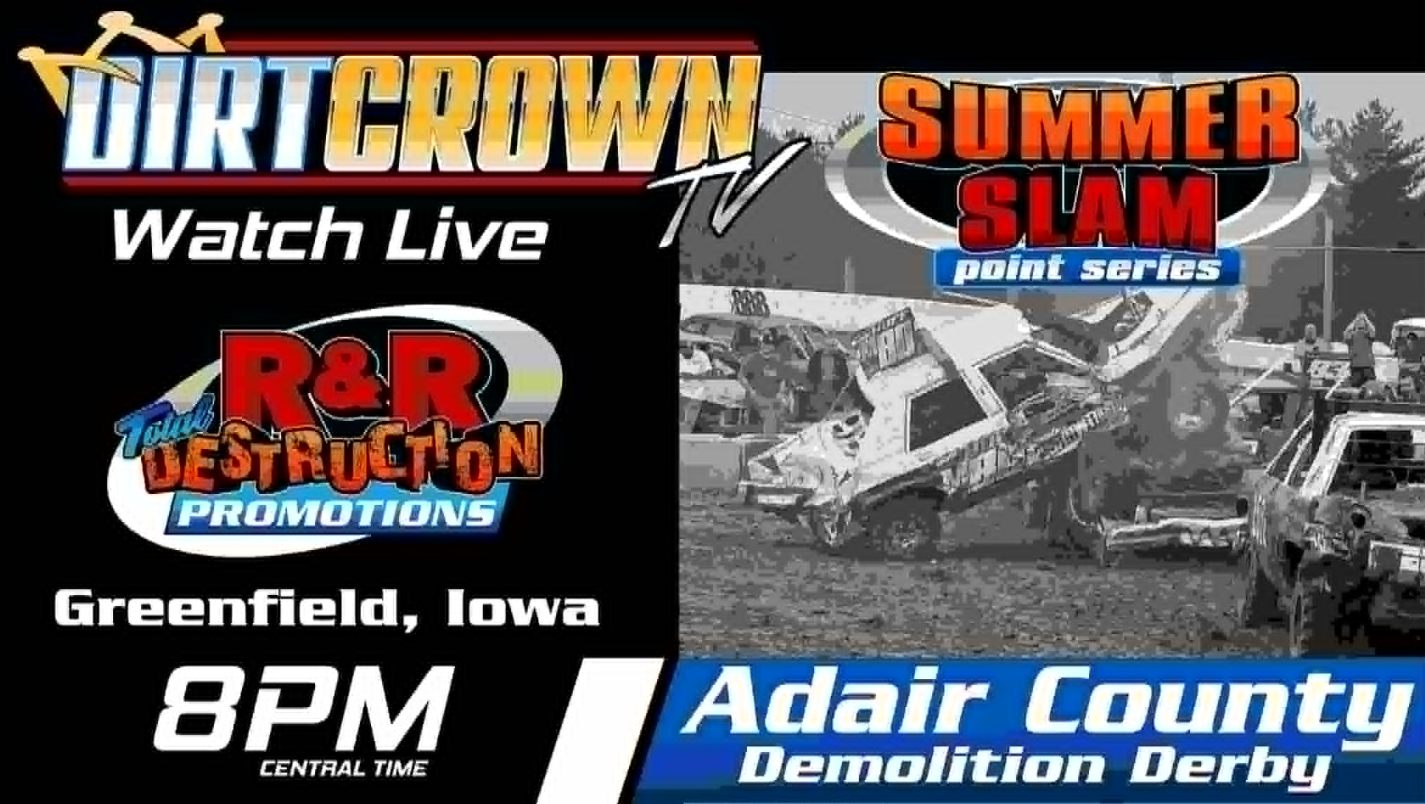 Live: 7/11/26 R&R Promotions Adair County Fair Summer Slam Points Series from Greenfield Iowa