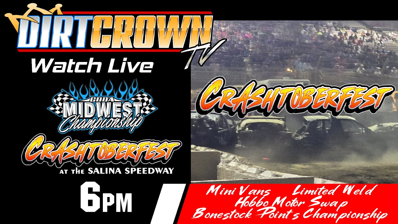 LIVE: 10/10/26 Crashtoberfest Demolition Derby from Salina KS Day 1