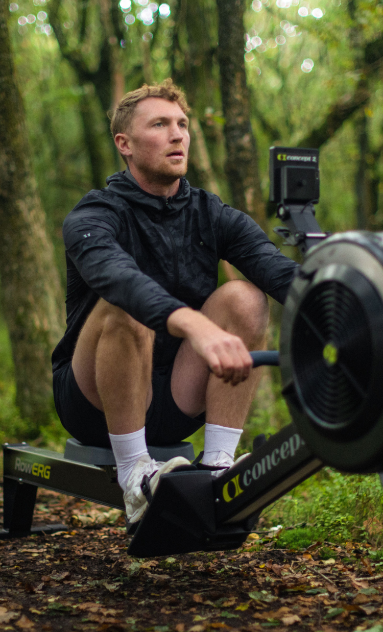 Mind Body Row isn't about pushing harder on the rowing machine
