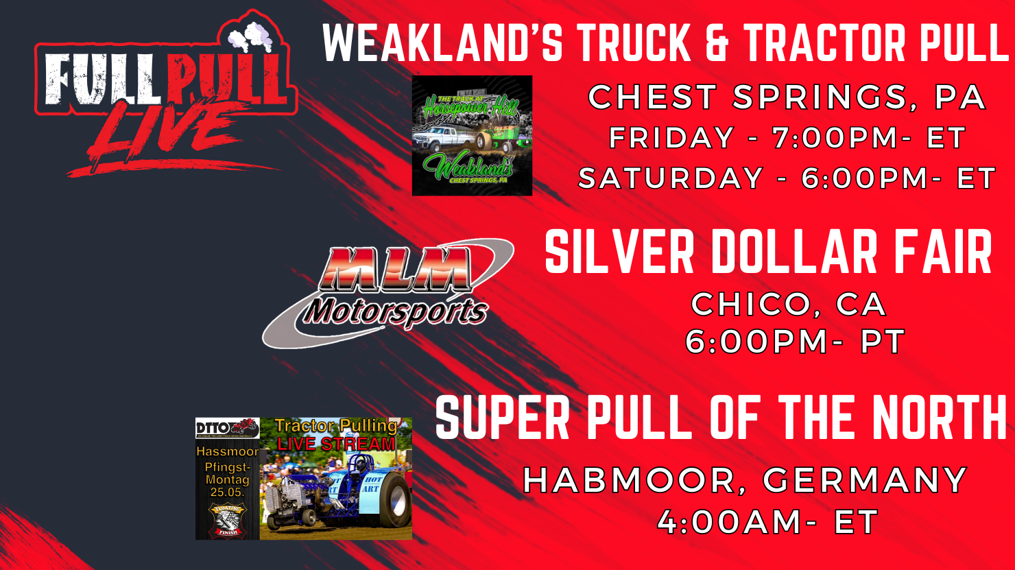 Weakland's Truck & Tractor Pull, Silver Dollar Fair, & HaBmoor, Germany