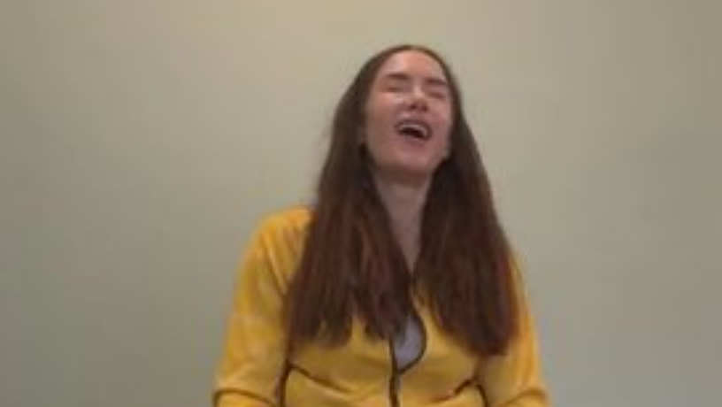 Seated Laugh & Humming