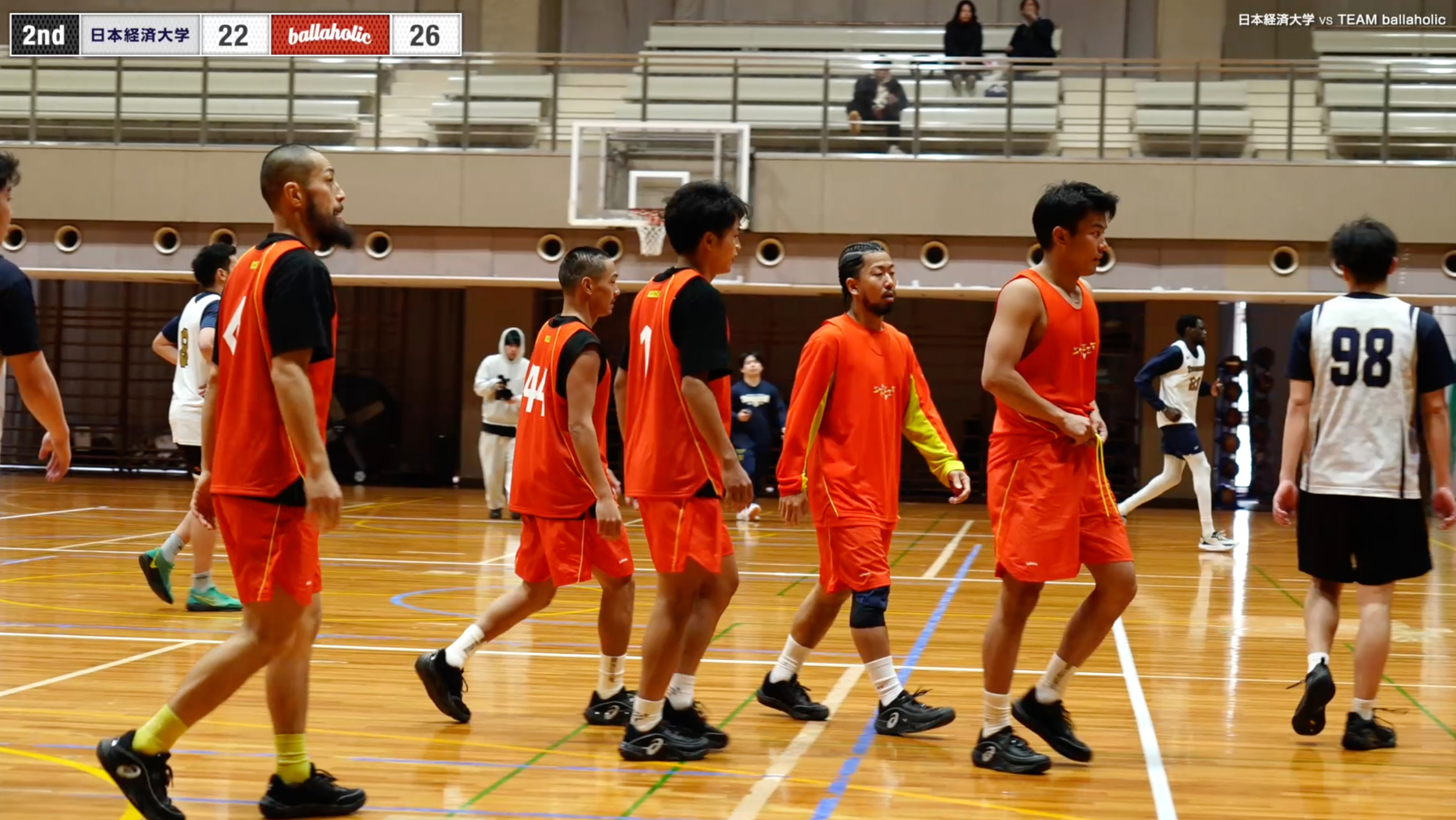 【FULL GAME】TEAM ballaholic vs 日本経済大学 練習試合